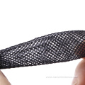 8MM PET Black Braided Sleeves fabric cable sleeving